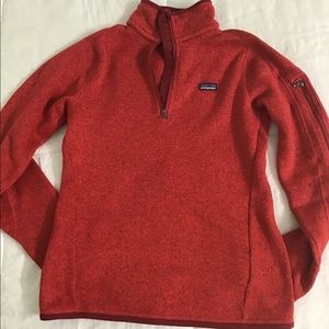 Patagonia Red Better Sweater 1/4 Zip
